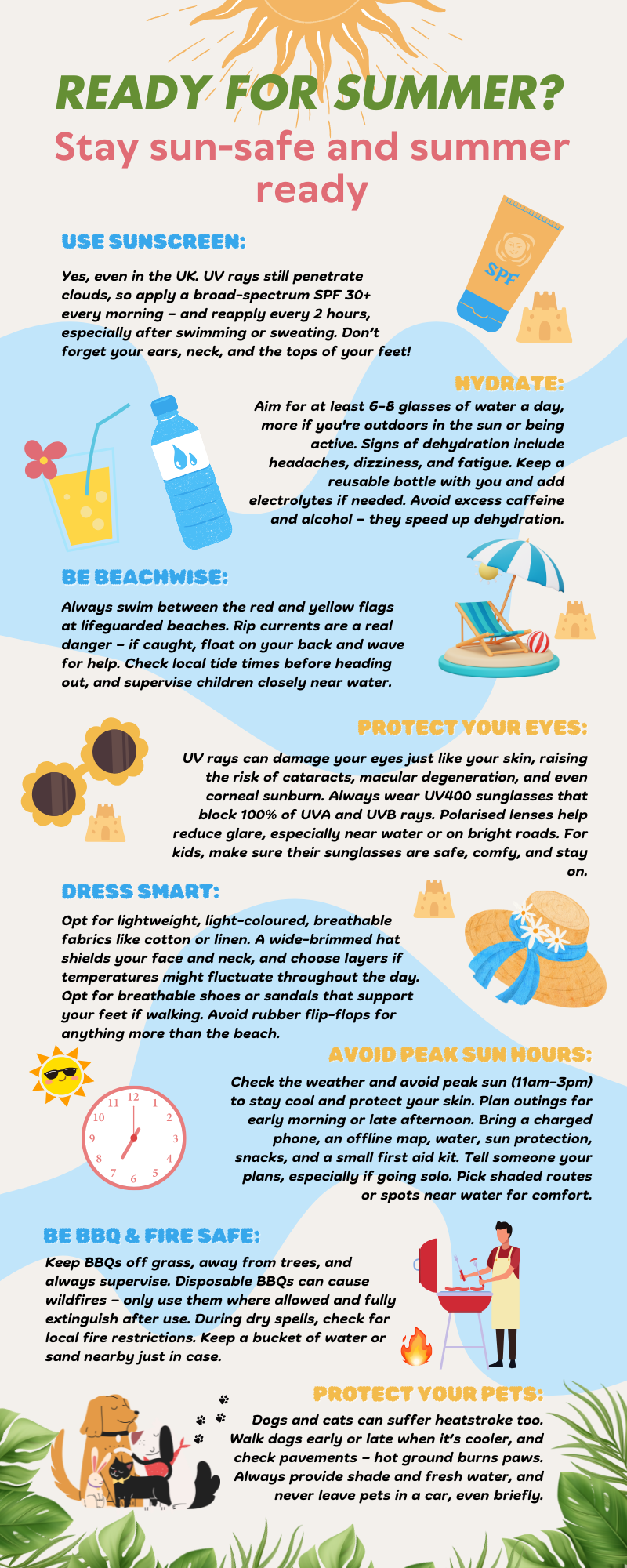 8 Top Tips to Stay Safe, Cool and Smart This Summer