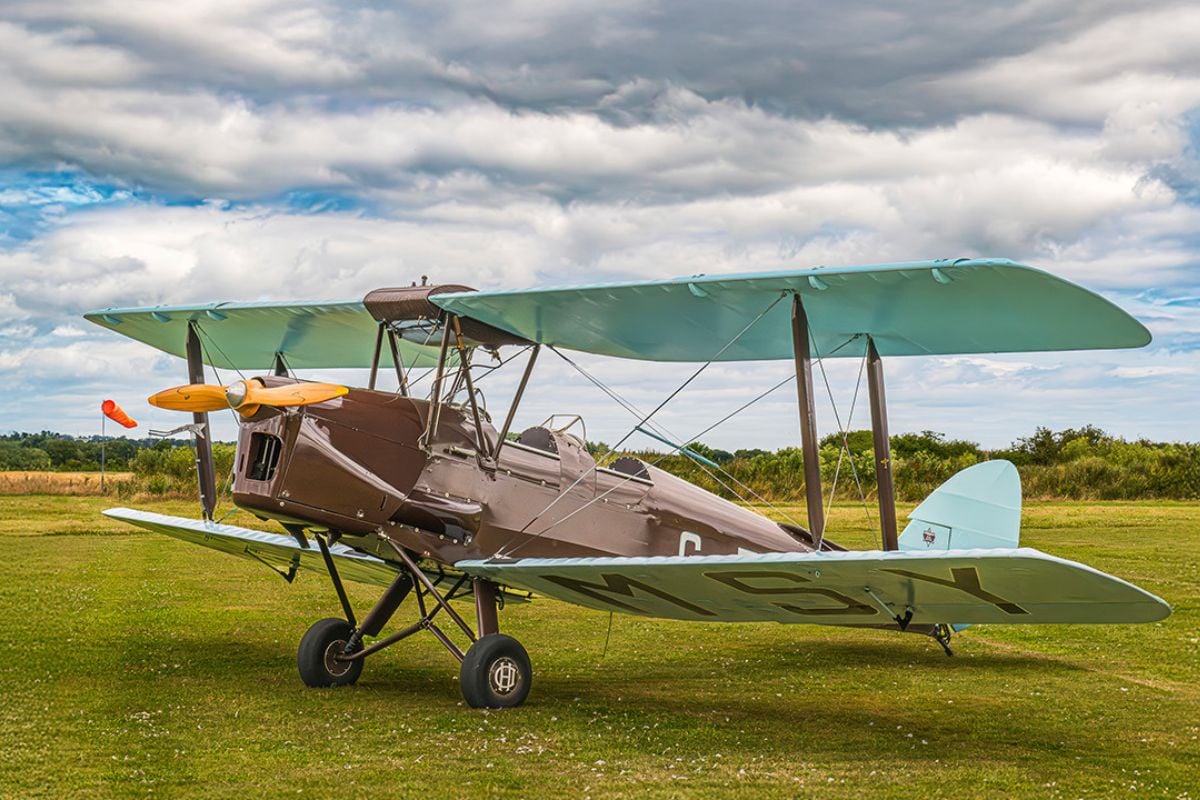 15 Minute Tiger Moth Flight in Northumberland