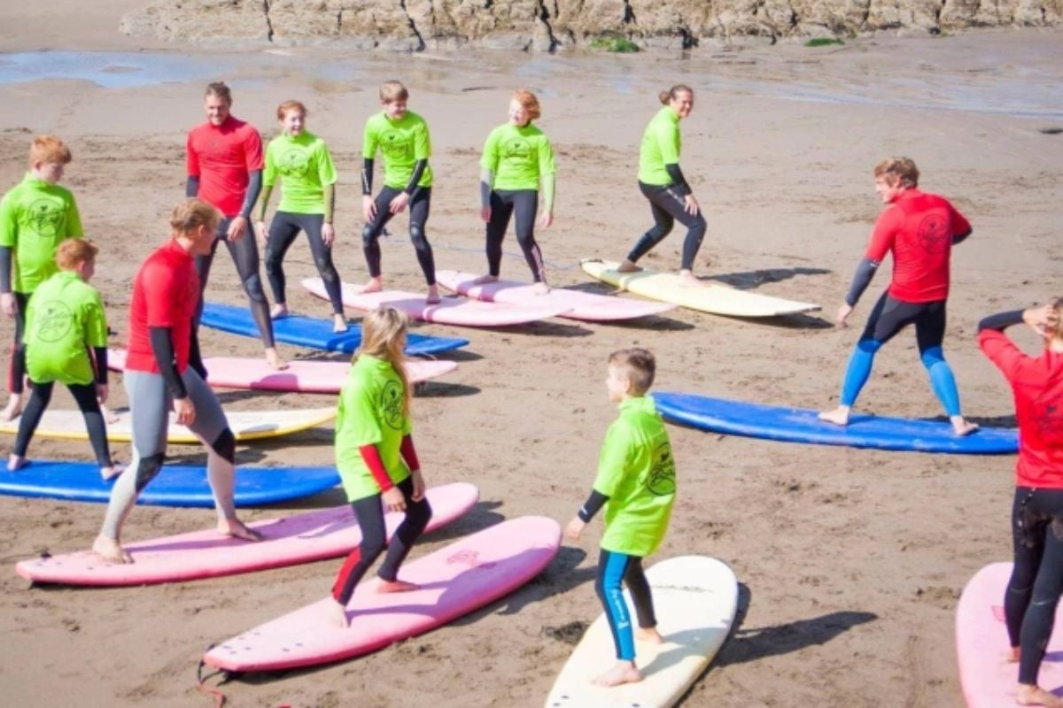 2 Hour Surfing Lesson for Three in Cornwall