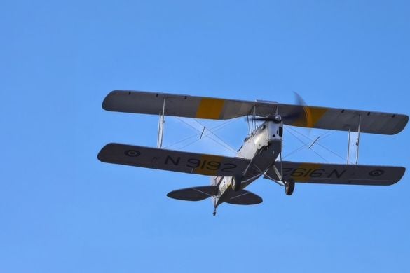 45 Minute Tiger Moth Flight over the South Coast