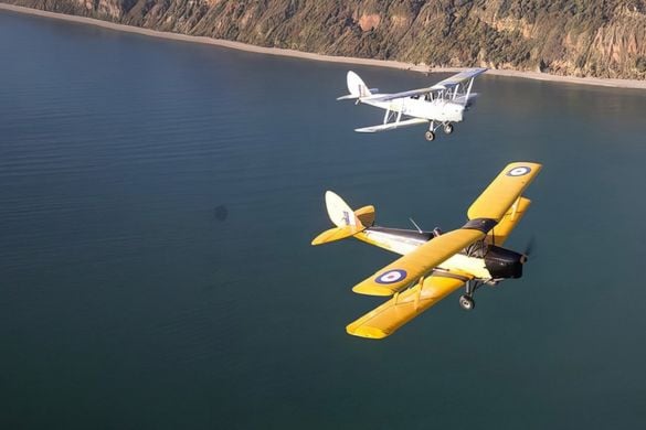 45 Minute Tiger Moth Flight over the South Coast