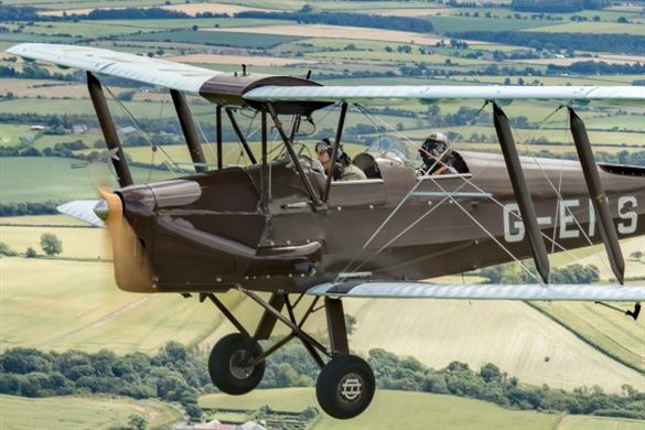 45 Minute Tiger Moth Flight Experience - Northumberland