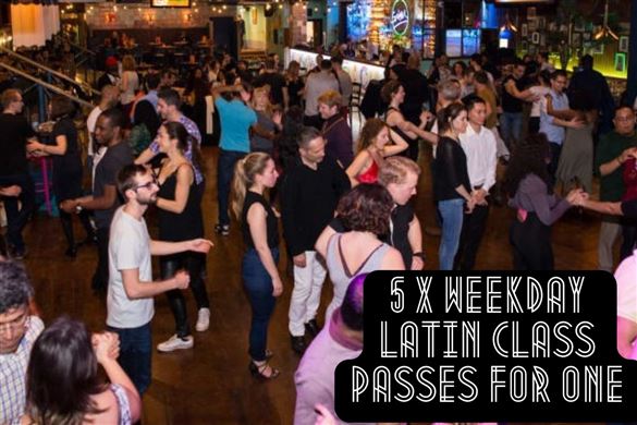 5 x Weekday Latin Class Passes for One