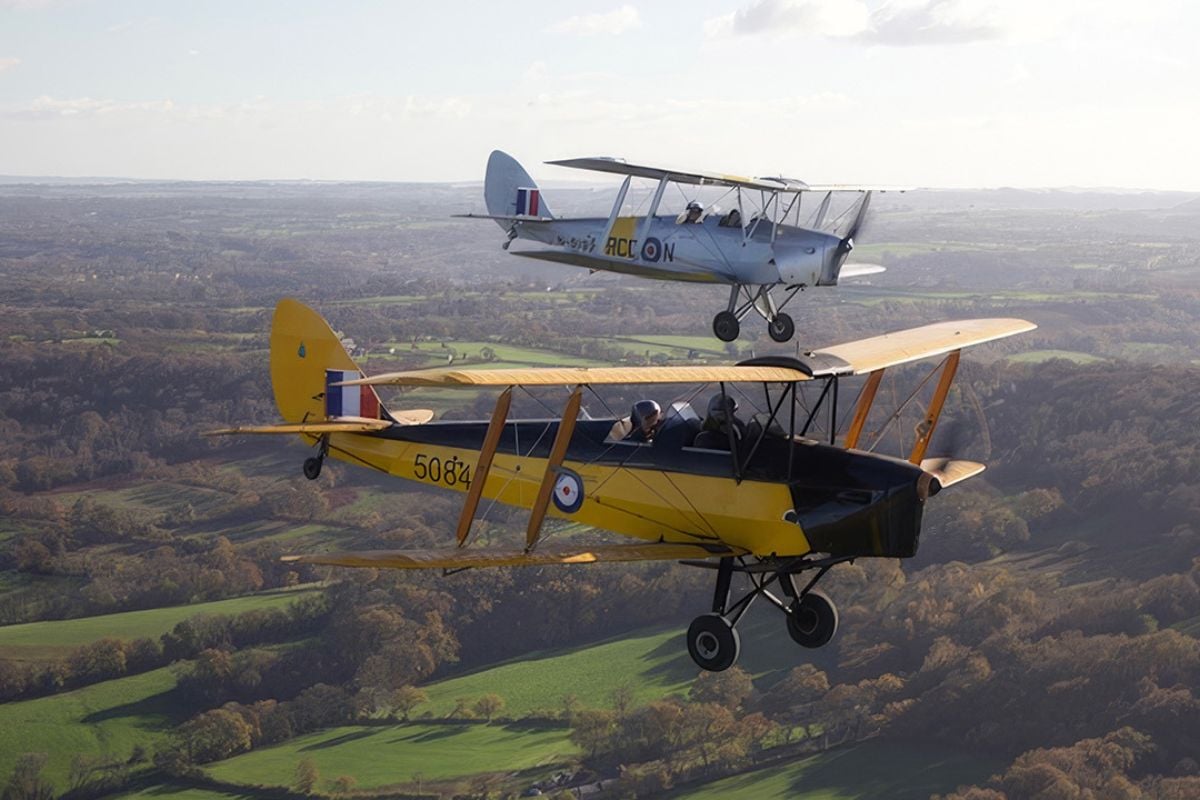 60 Minute Tiger Moth Jurassic Coast Flight from Dunkeswell Aerodrome
