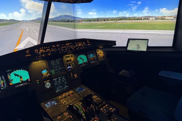 AI Airbus One Hour Flight Simulator Session