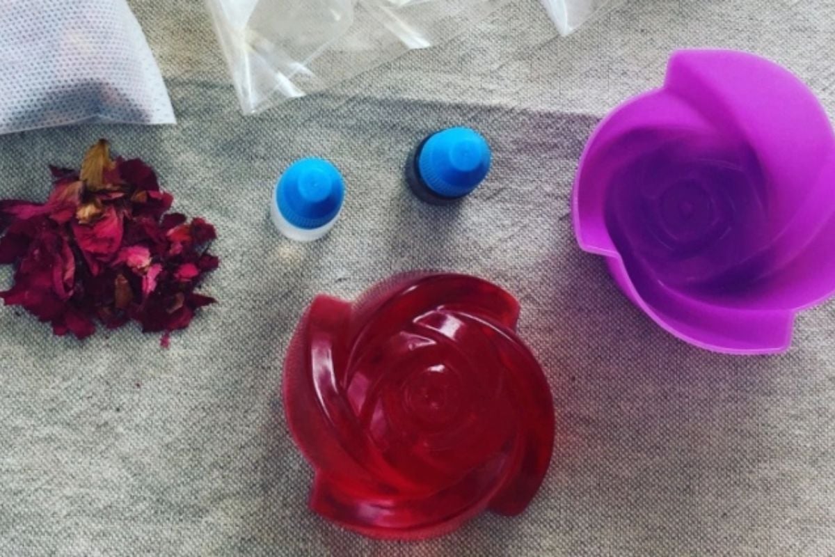At Home Vegan Rose Soap Making Experience