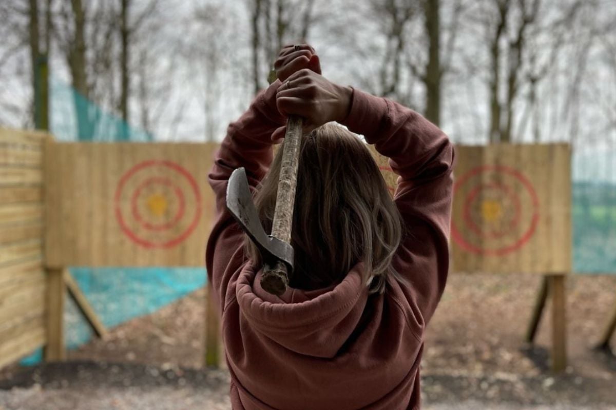 Axe Throwing at Ripley Castle Activity Centre