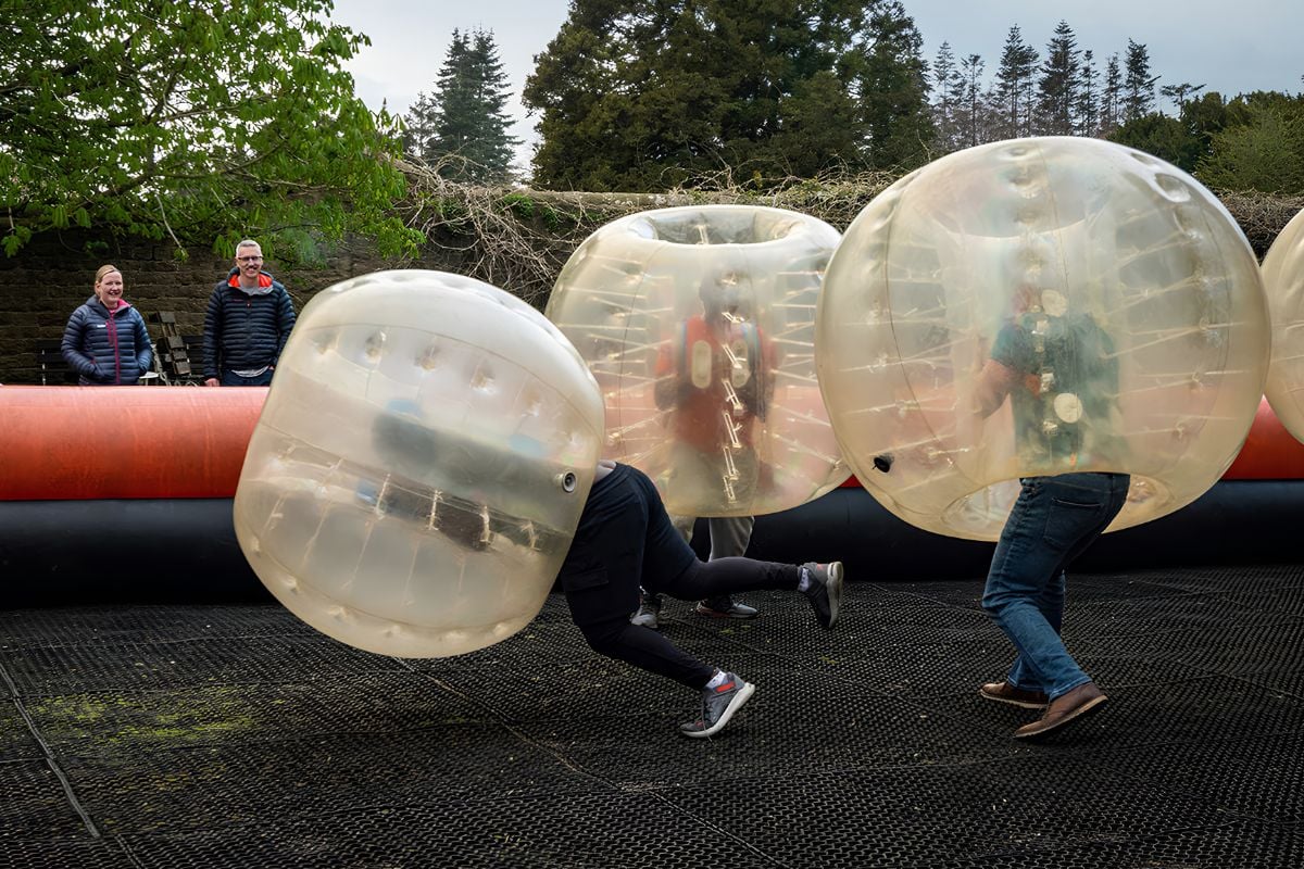 Group Body Zorbing at Ripley Castle (per person)