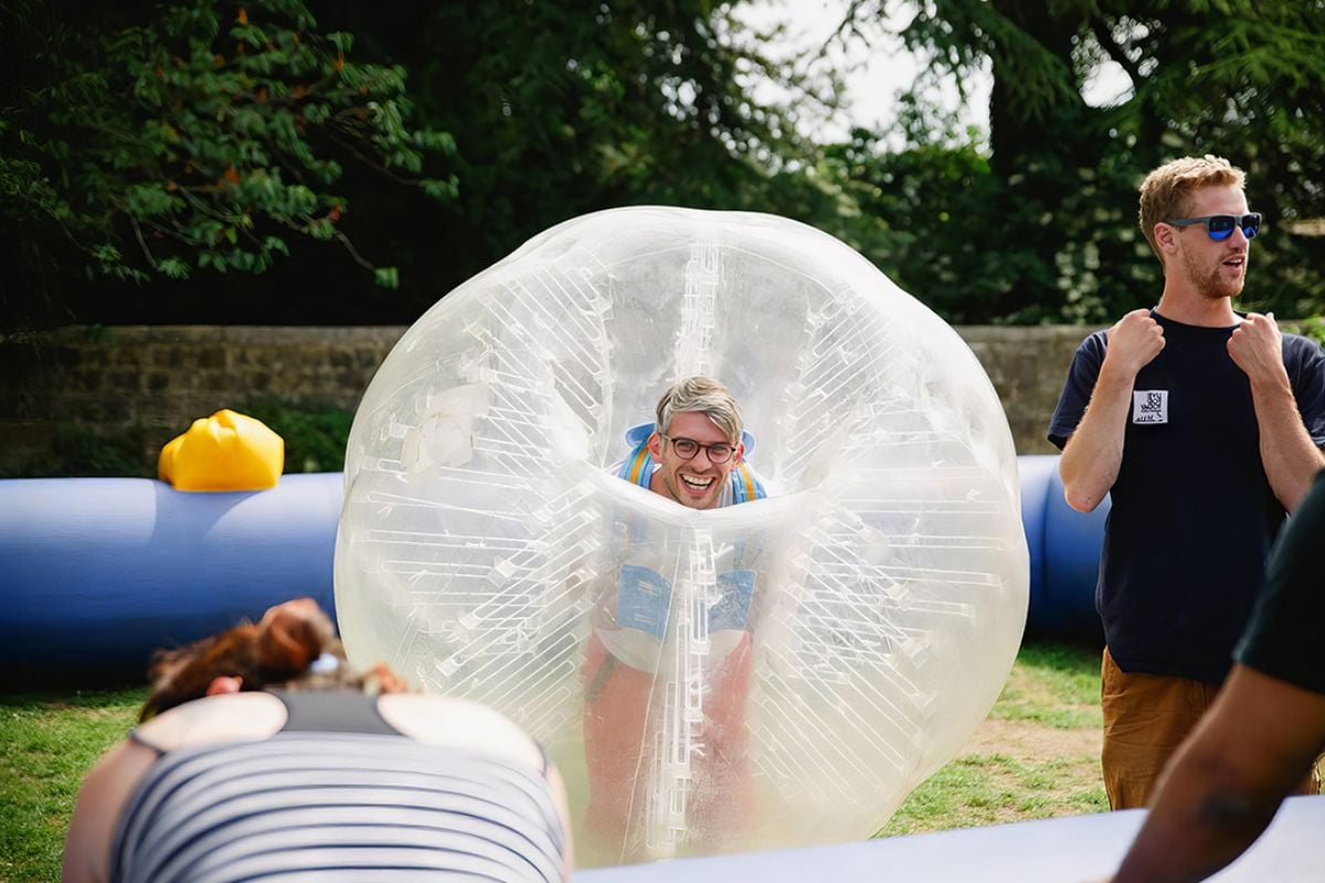Group Body Zorbing at Ripley Castle (per person)
