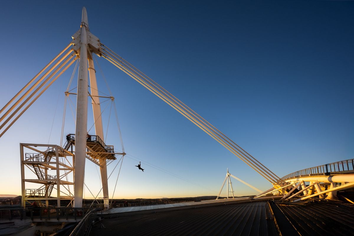 Cardiff 'Stadium Flyer' Zip Line Experience for Two