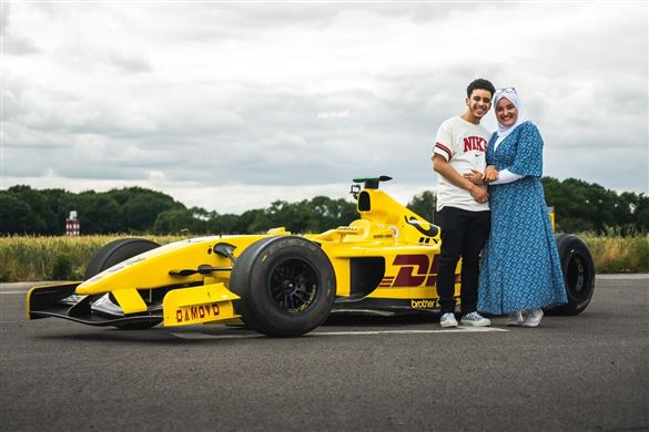 F1 Portrait Photo And Passenger Hot Lap