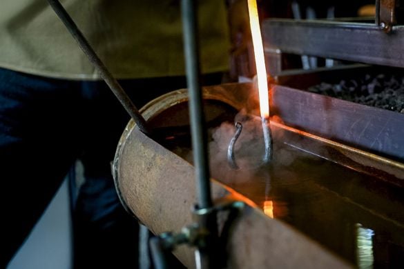 Fire Poker & Hook Forging in Kent