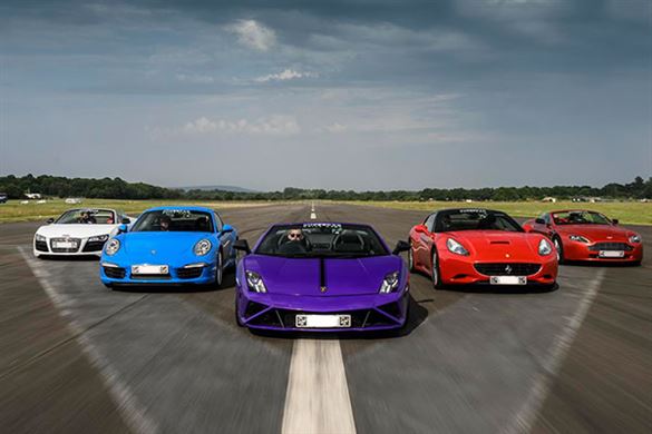 Five Supercar Blast with High Speed Passenger Ride