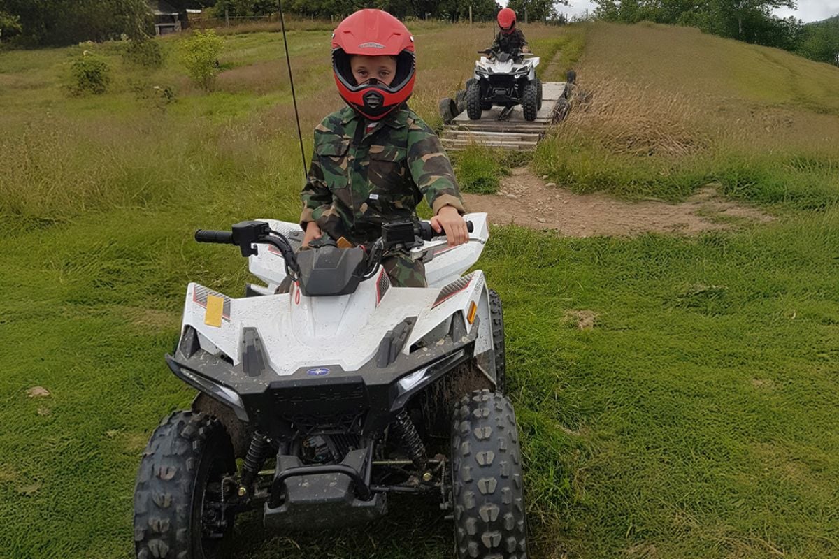 Junior Quad Biking Session for Four (Ages 10+)