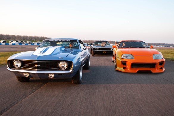 Four Movie Car Drive with High Speed Passenger Ride