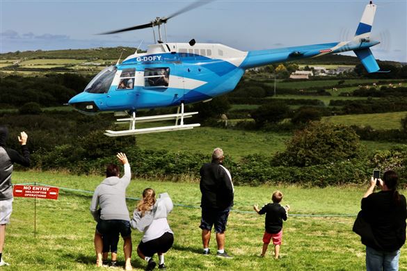 Helicopter Flight with Bubbly and Chocolates for One