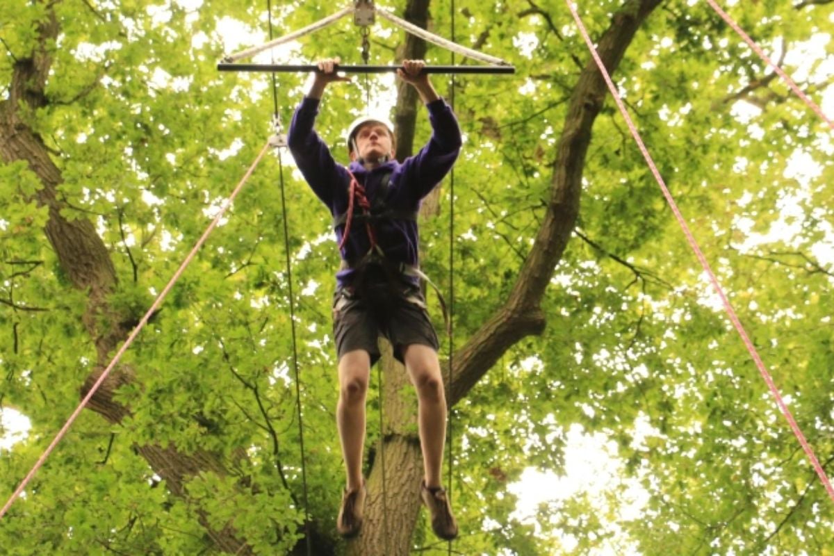High Ropes Woodland Experience in Harrogate for 4