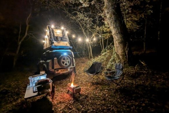 Junior Defender Overnight 4x4 Adventure in Powys