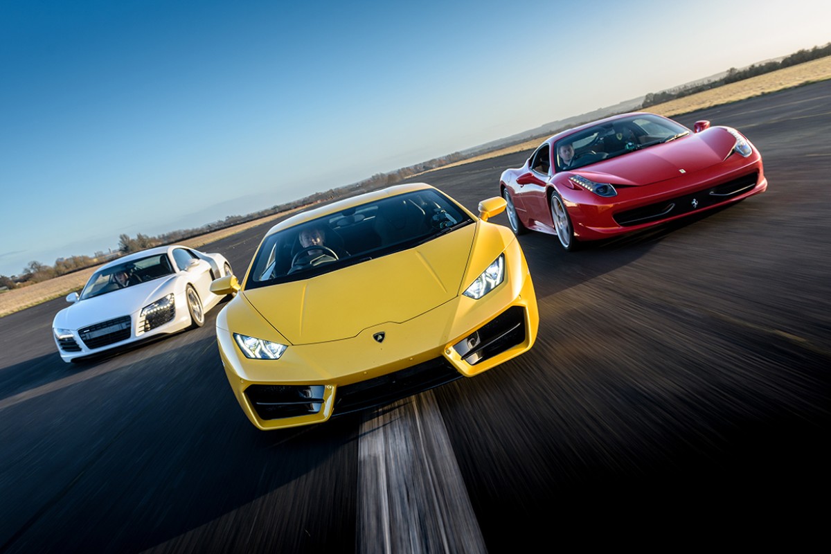 Junior Double Supercar Drive at Castle Combe