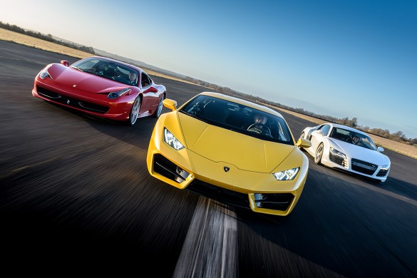 Junior Five Supercar Thrill with High Speed Passenger Ride