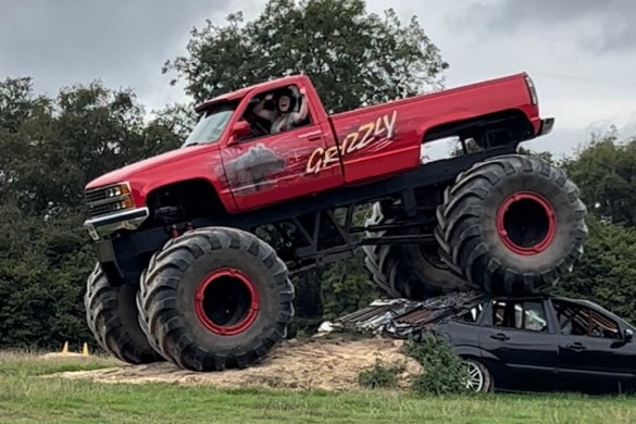 Little and Large Monster Truck Driving