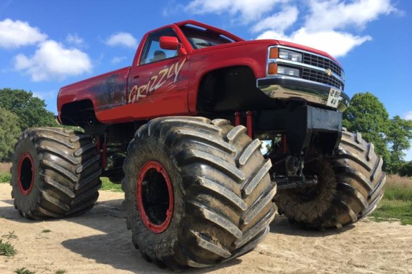 Little and Large Monster Truck Driving