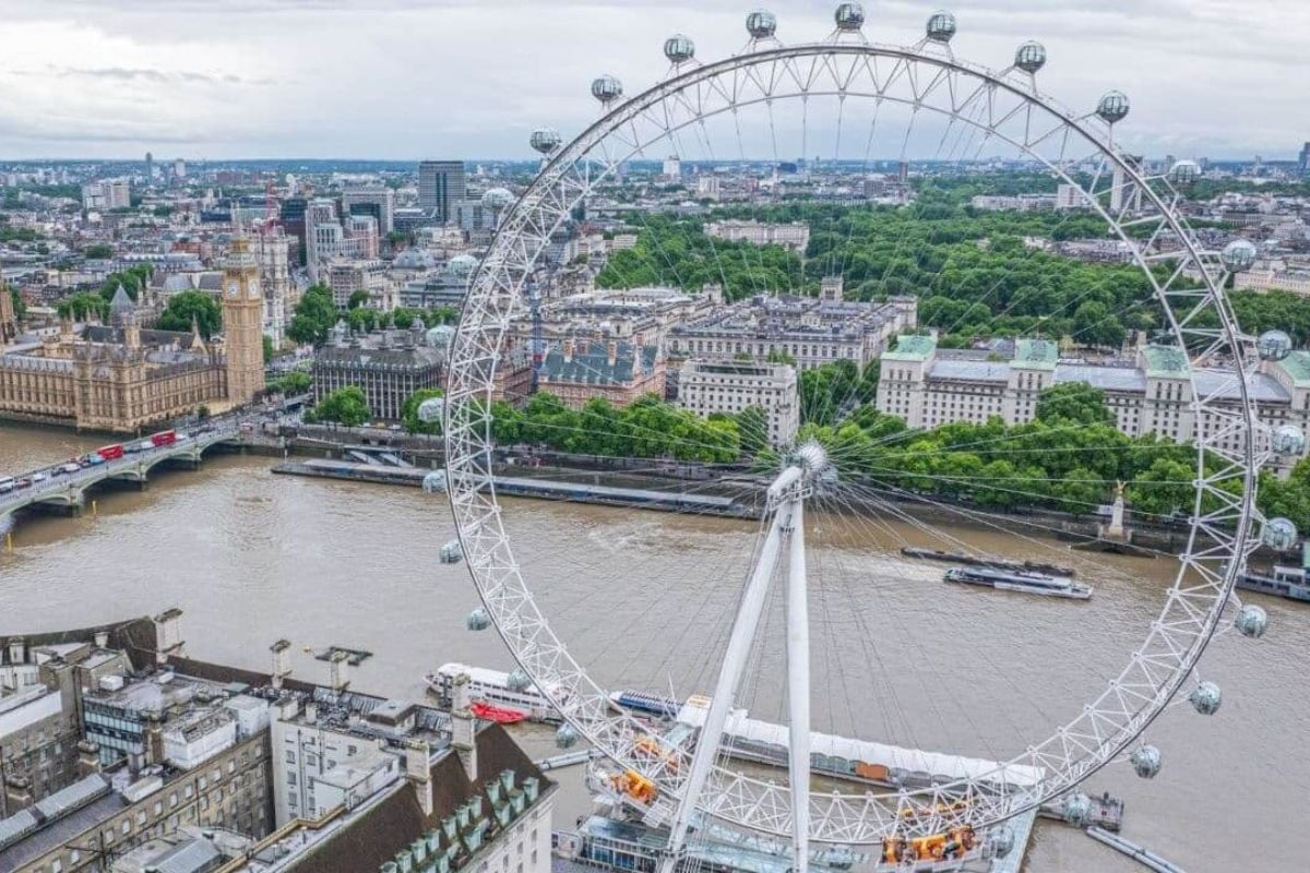 The London Eye and Two-course Meal for Two