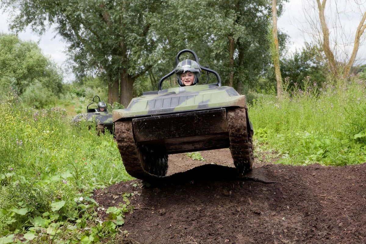 Mini Tank Driving for Twelve in Hampshire (Ages 8+)