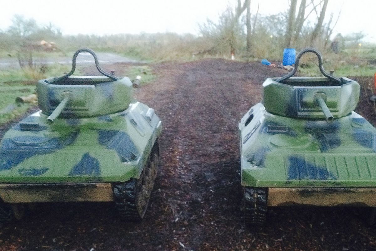 Mini Tank Driving for Twelve in Hampshire (Ages 8+)
