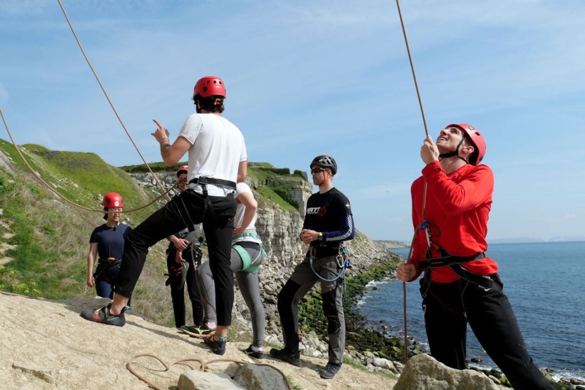 One Day Rock Climbing Course in Dorset