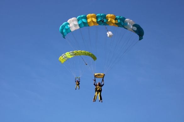 Parachuting in Devon - 7,000ft