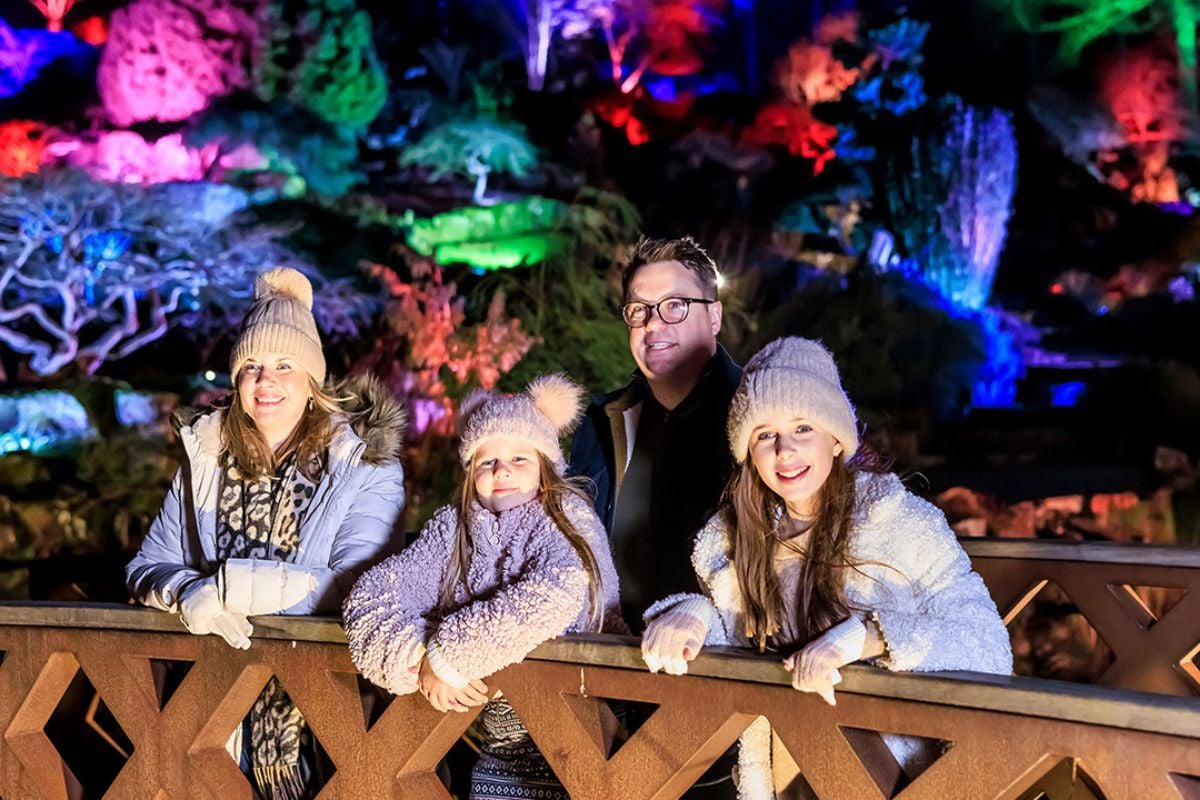 RHS Wisley Glow Tickets for 2 Adults and 2 Children
