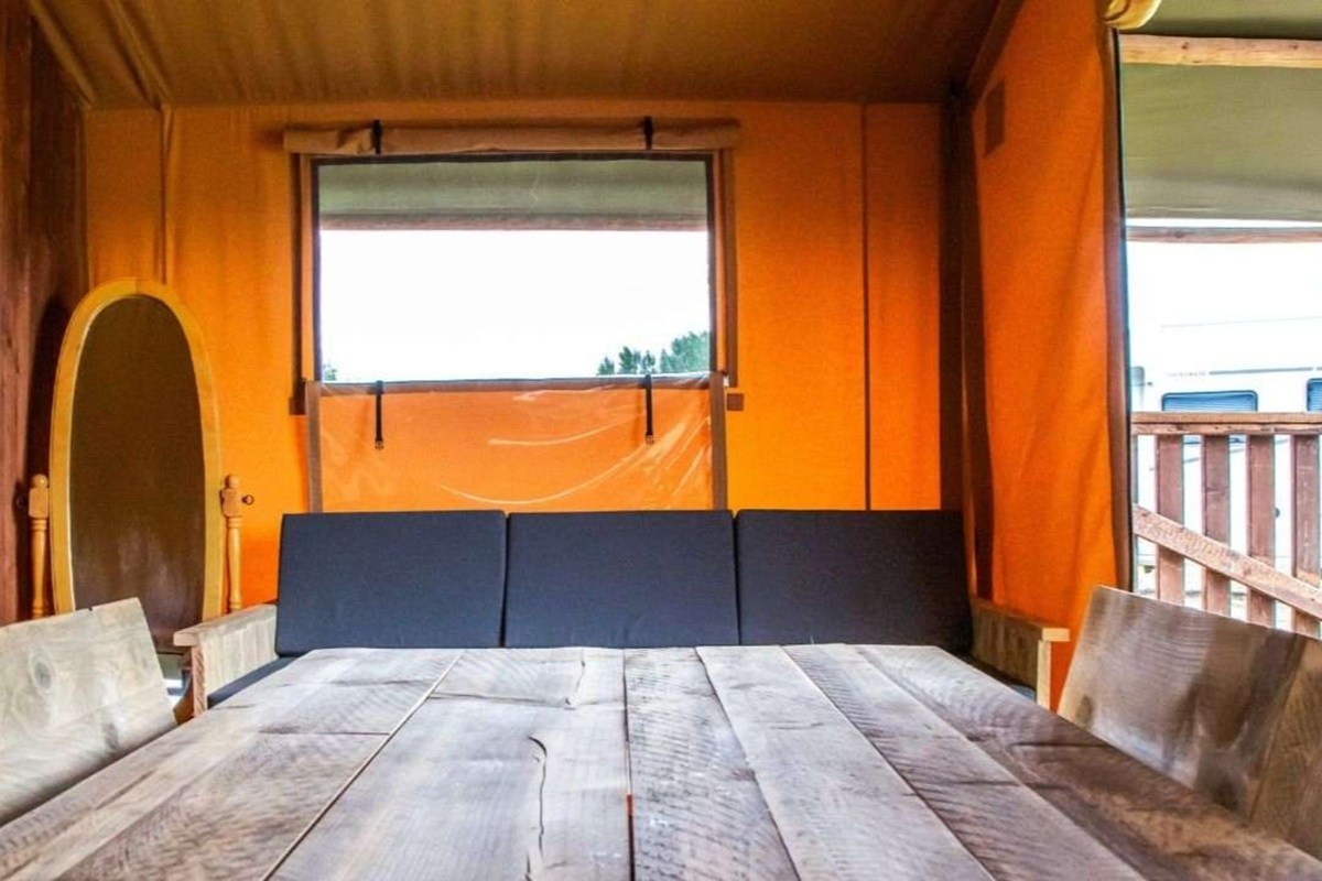 One Night Safari Tent Camping for Up to Five in Hertfordshire