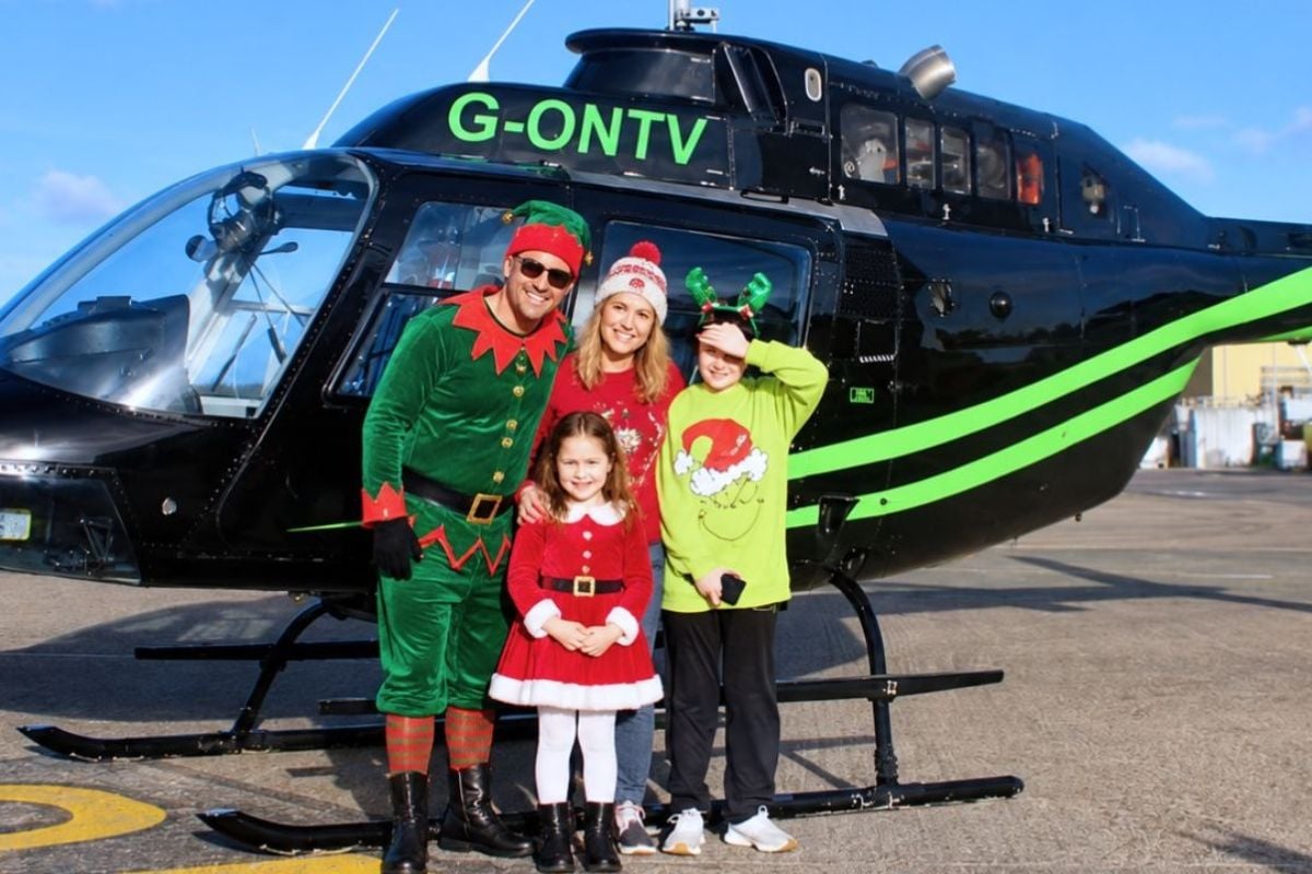 Santa's Christmas Elf Private Helicopter Adventure for Four in Kent