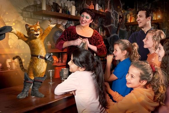 Shreks Adventure London and Two Course Lunch for a Family