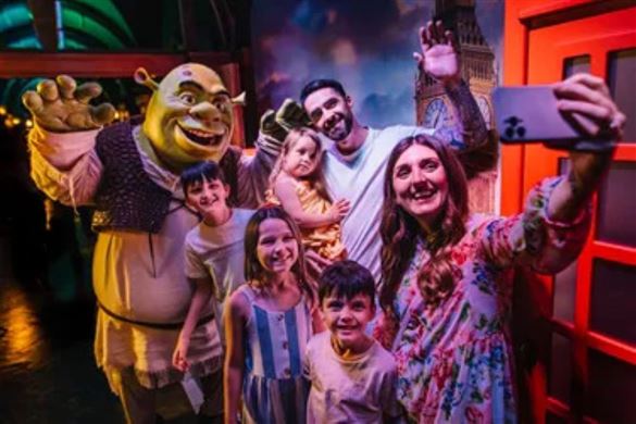 Shrek's Adventure London and Two Course Lunch for Two
