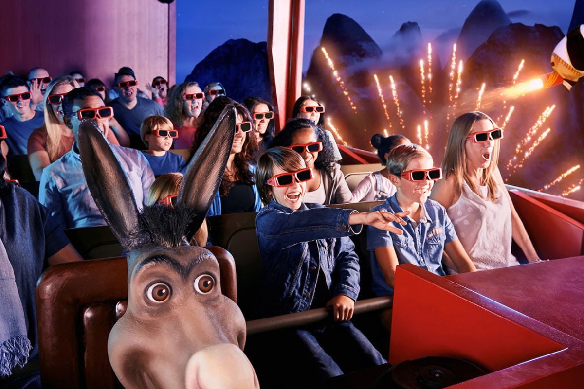 Shreks Adventure London with Two Course Meal and Drink for Two