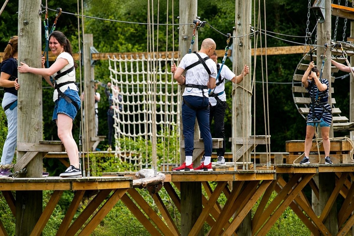 'Skytrek' High Ropes Course for One at Hangloose Cornwall