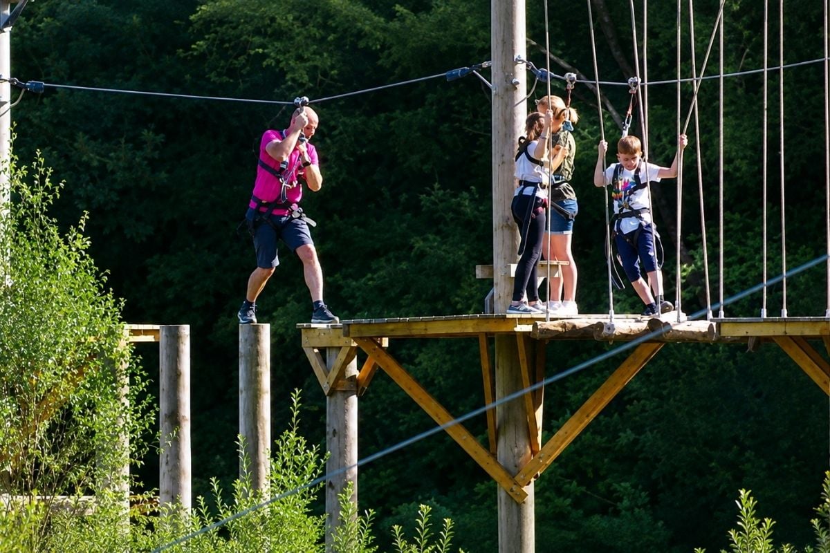 'Skytrek' High Ropes Course for Two at Hangloose Cornwall