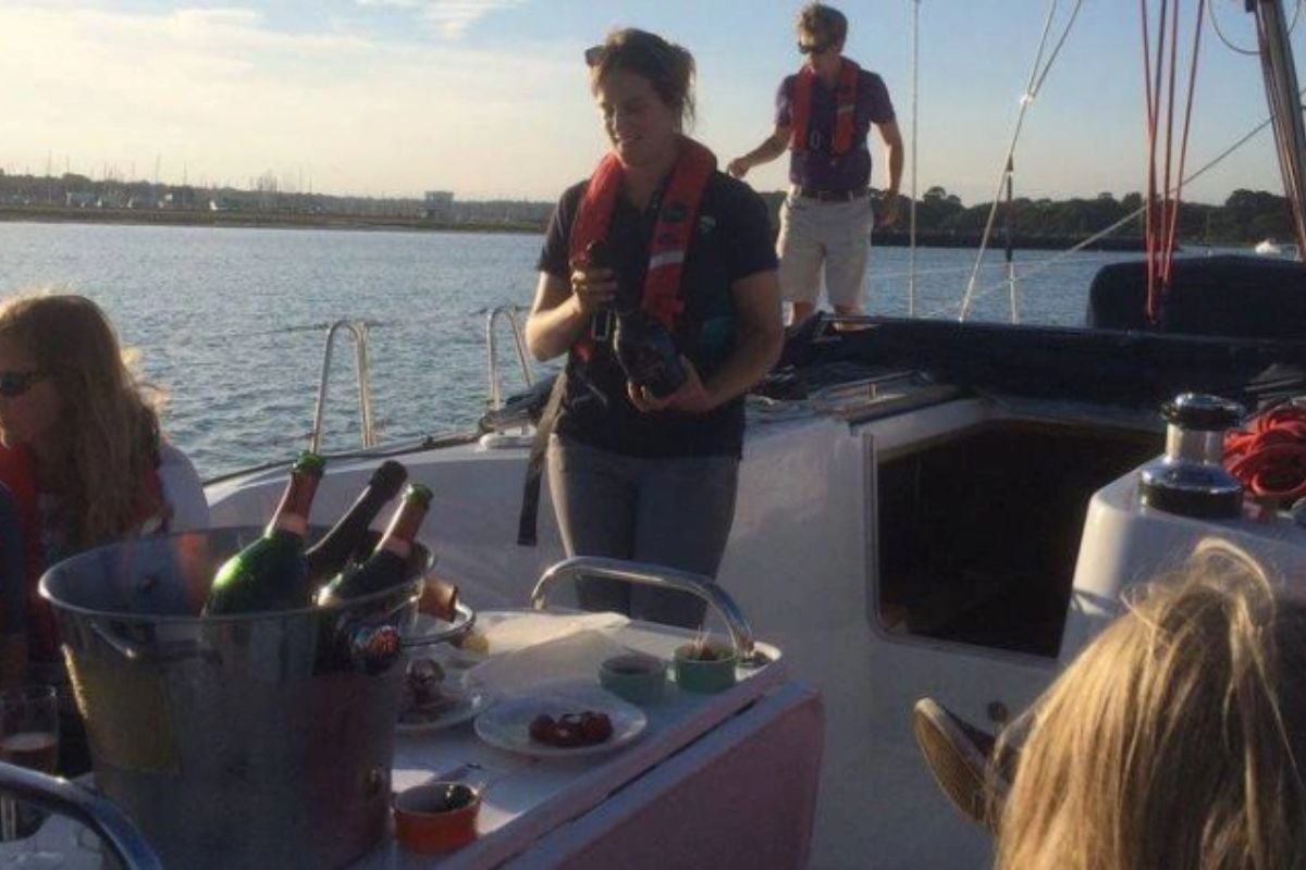 Solent Yacht Sailing Experience with Dinner in Lymington
