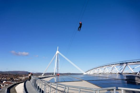 Zip World Stadium Flyer Zipline Experience in Cardiff