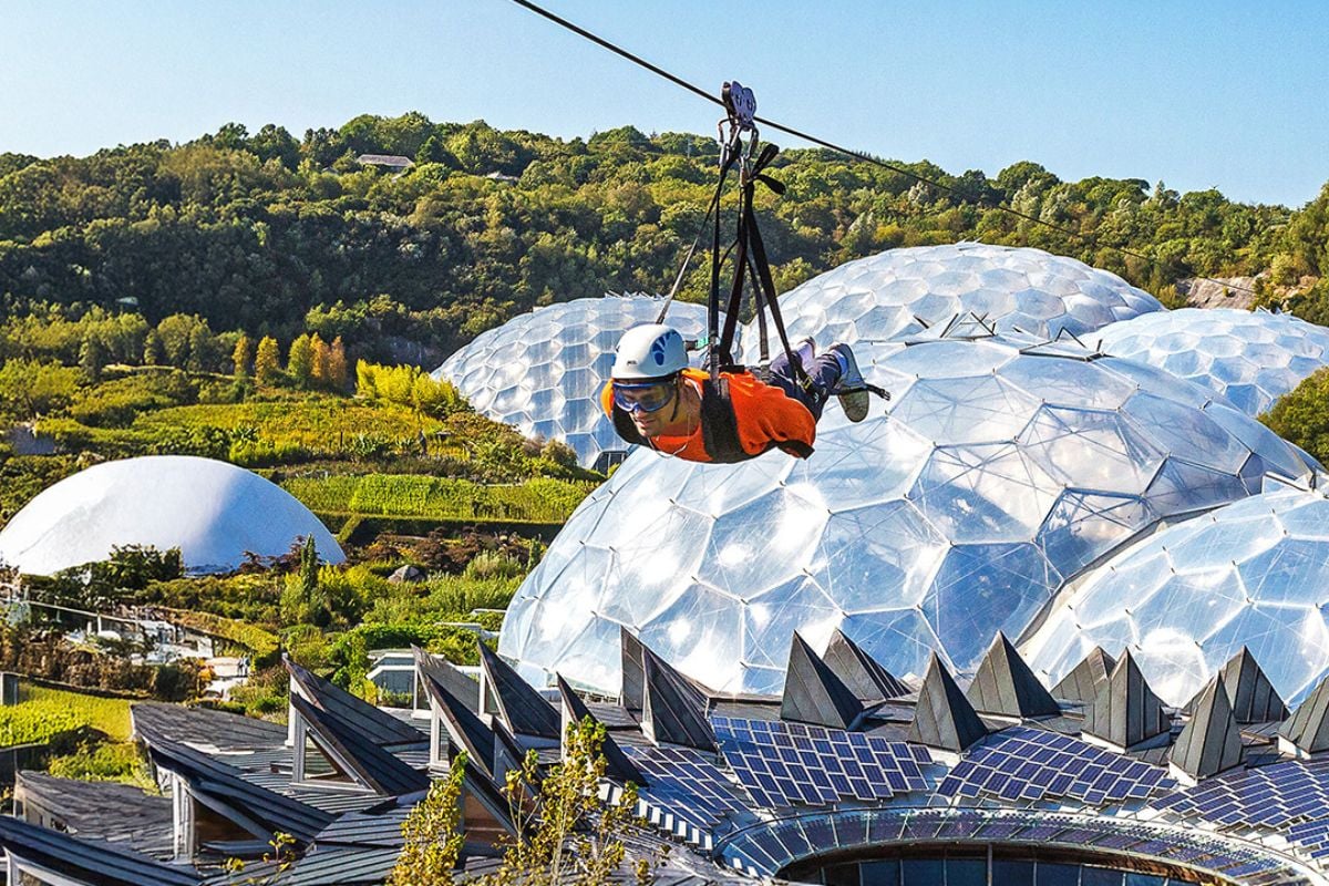 The Eden Project Zip Wire for Four in Cornwall
