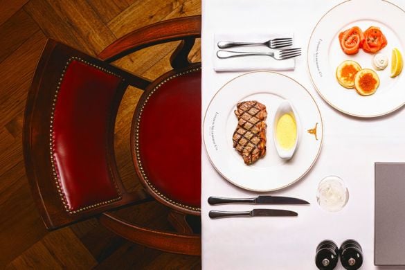Three Courses and Champagne for Two at London Steakhouse Co