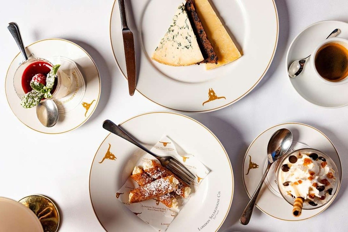Three Courses Champagne and Sides for Two at London Steakhouse Co