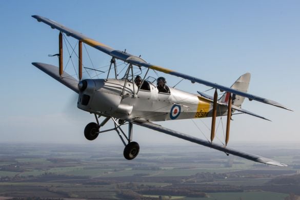 15 Minute Tiger Moth Flight and IWM Duxford Entrance