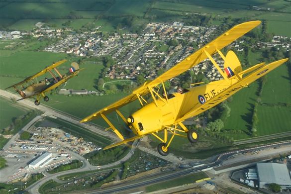 Tiger Moth Formation Experience for Two in Oxfordshire