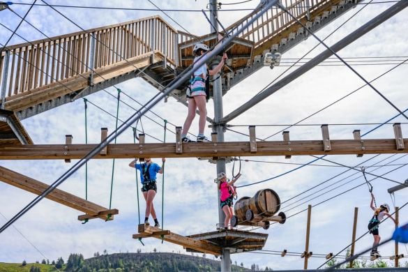 Tower Climber Adventure Course at Zip World in South Wales