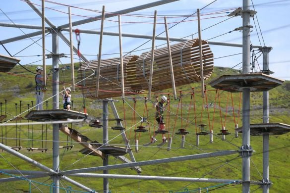 Tower Climber Adventure Course at Zip World in South Wales