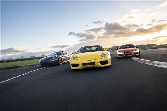 Triple Supercar Thrill Driving Experience - 28 Laps