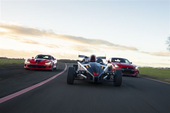 Triple Supercar Thrill Driving Experience - 28 Laps